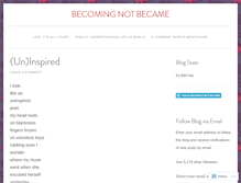 Tablet Screenshot of becomingnotbecame.org
